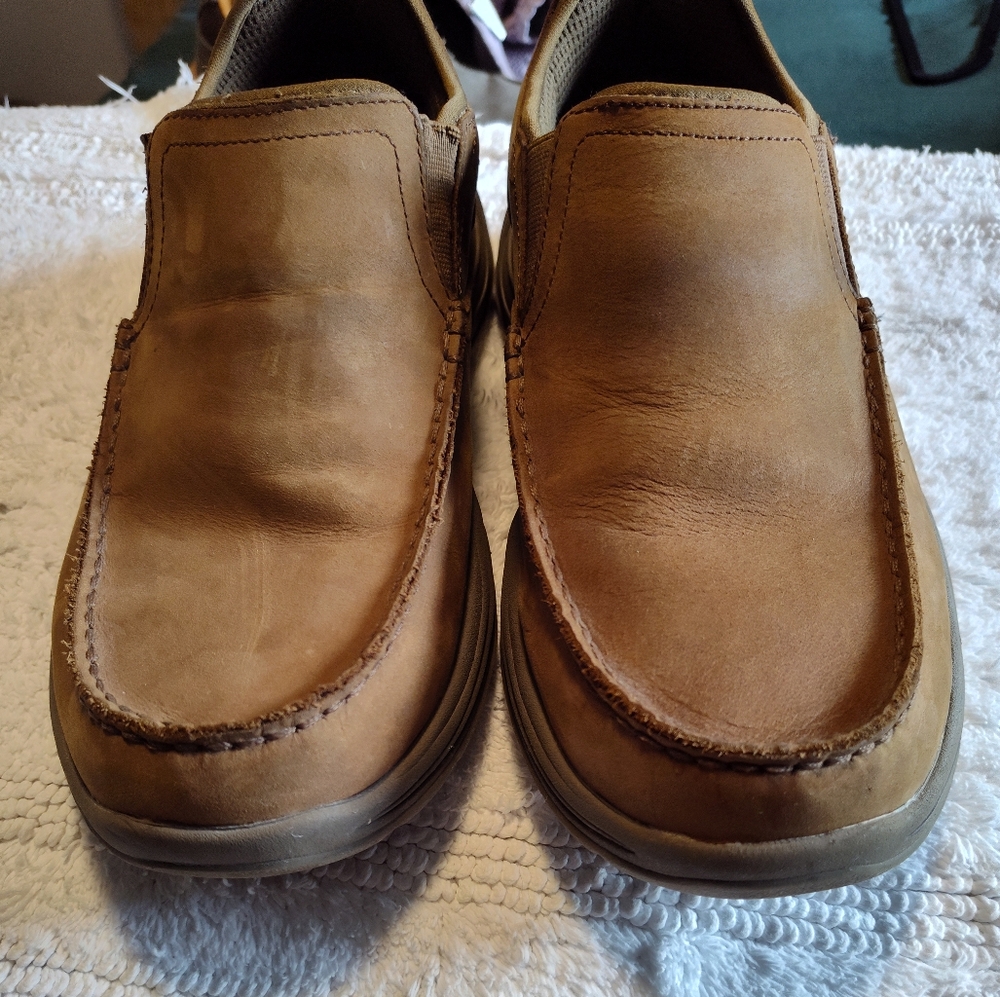 Men's Sketchers Brown ArchFit 9.5 WW Comfort Designed Slip-On